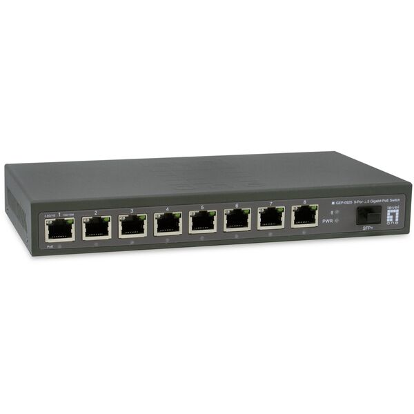 LevelOne Switch  9x GE GEP-0925 2.5GbE       108W  8xPoE+ sw