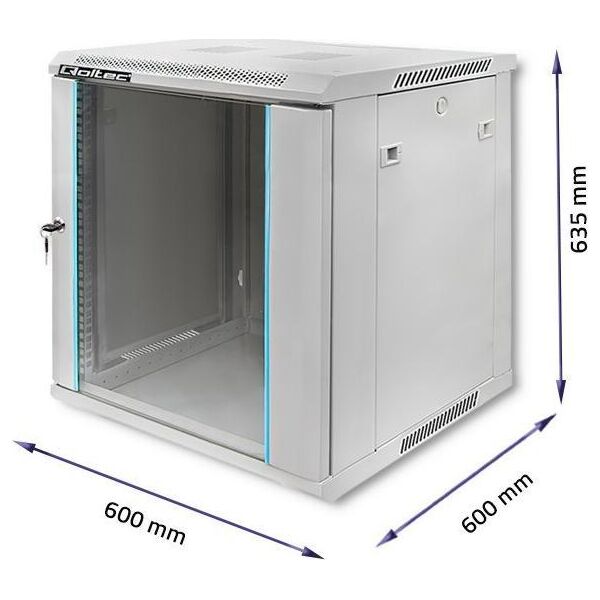 Szafa Qoltec Wisząca 19" 12U (54487)