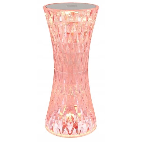 LED table lamp GLOBO GIXI, 1.5W RGBW, rechargeable, touch On/Off, crystal effect
