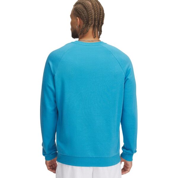 Bluza bez kaptura Under Armour Rival Fleece Crew - ether blue/white