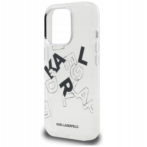 Etui Karl Lagerfeld IML Sketched Graphic do Apple iPhone 16 Pro Max przezroczysty