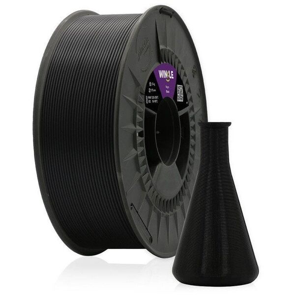 WINKLE PP (POLYPROPYLENE) FILAMENT BLACK 1,75MM 700G