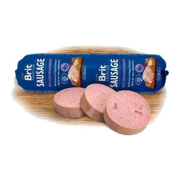 Brit Premium Sausage Chicken & Rabbit 800g