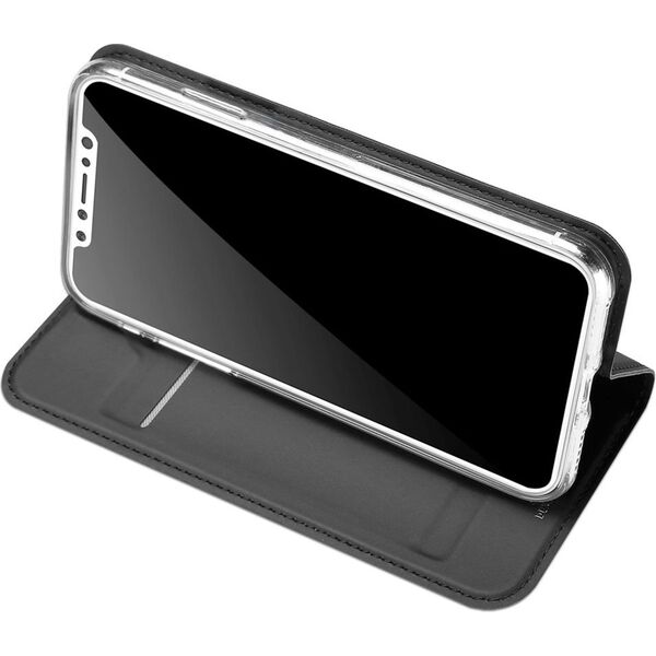 Dux Ducis Etui skin leather iPhone X/XS szare