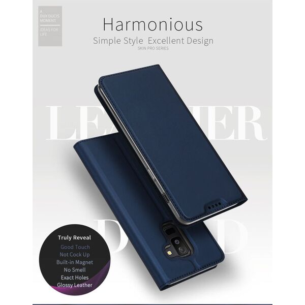 Dux Ducis Etui Dux Ducis skin leather HUAWEI HONOR PLAY granatowe