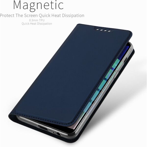 Dux Ducis Etui Dux Ducis skin leather HUAWEI HONOR PLAY granatowe