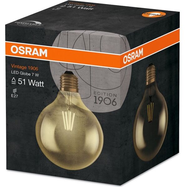 Osram Filament Vintage 1906, 7W, E27, 725lm