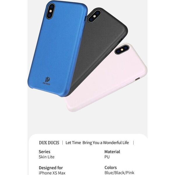 Dux Ducis Etui Dux Ducis Skin Lite IPHONE XS MAX różowe uniwersalny