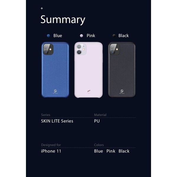 Dux Ducis Etui Dux Ducis Skin Lite IPHONE 11 PRO MAX czarne uniwersalny