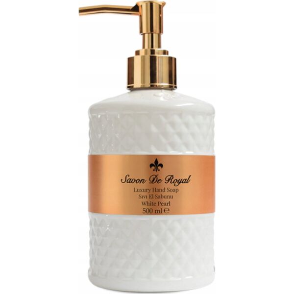 AKSAN SAVON DE ROYAL PEARL mydło w płynie WHITE, 500ml