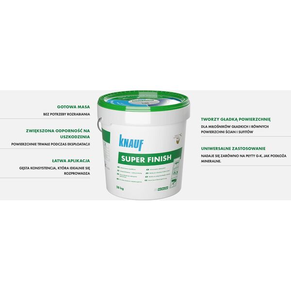 Knauf Gotowa masa szpachlowa Knauf Super Finish 28 kg
