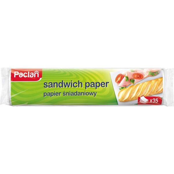 Paclan Papier śniadaniowy duży arkusze w rolce 35sztuk
