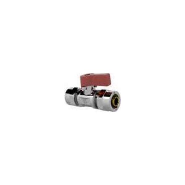 Arco MINI Zawór prosty do rur wielowarstwowych 16 x 16, uchwyt czerwony ARCO 868035