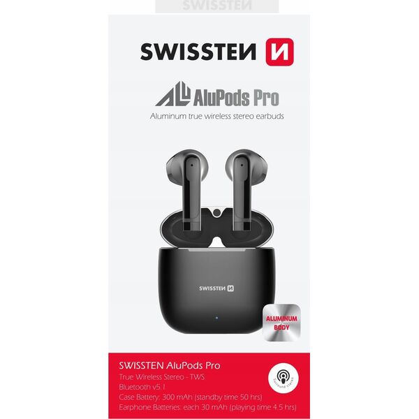 Słuchawki Sourcing Swissten ALUPODS PRO TWS Bluetooth Stereo Headphones with Microphone