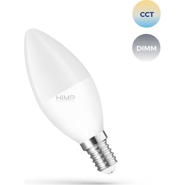 Spectrum Żarówka LED ŚWIECOWA 5W E-14 230V CCT+DIM Wi-Fi Spectrum SMART himp