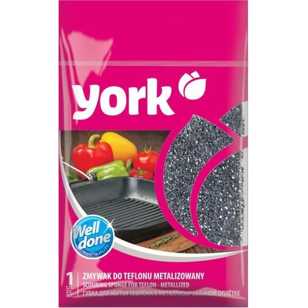 York Zmywak do teflonu metalizowany 1 szt.