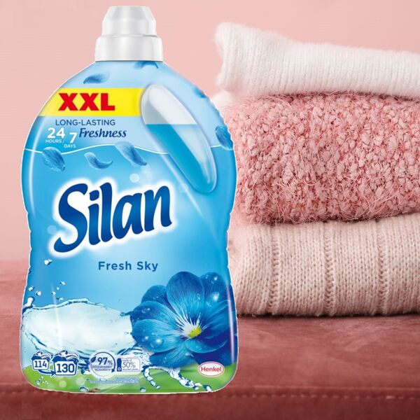 Płyn do płukania Silan 2x Płyn do płukania tkanin SILAN Fresh Sky 130 prań 2,86l