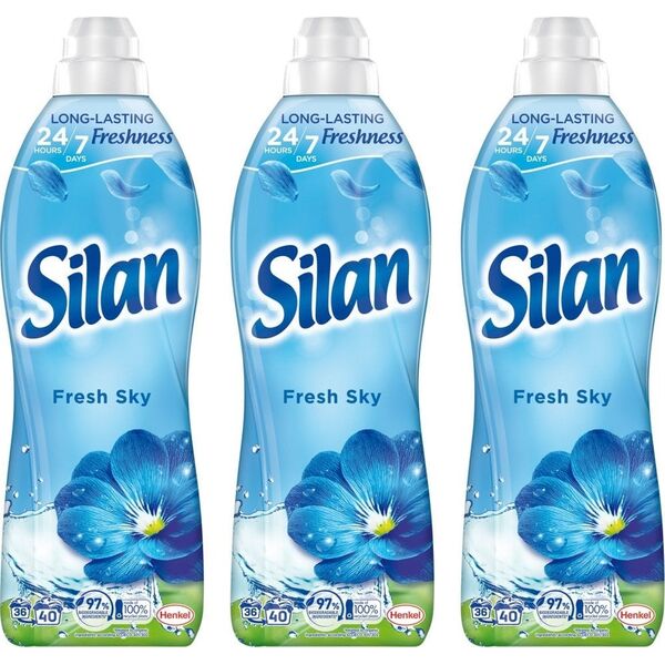 Płyn do płukania Silan 3x Płyn do płukania tkanin SILAN Fresh Sky 40 prań 880 ml