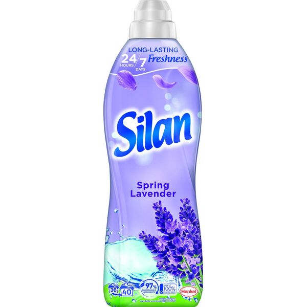 Płyn do płukania Silan 3x Płyn do zmiękczania tkanin SILAN Spring Lavender 40 prań 880 ml
