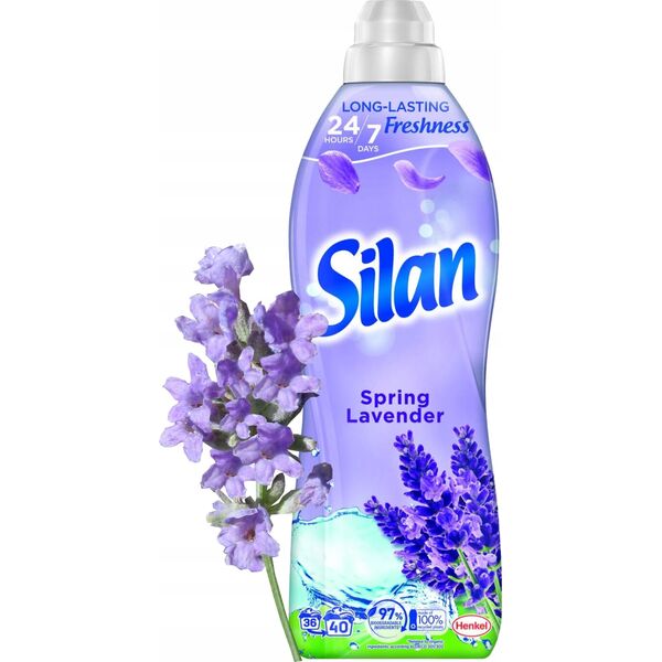 Płyn do płukania Silan 3x Płyn do zmiękczania tkanin SILAN Spring Lavender 40 prań 880 ml