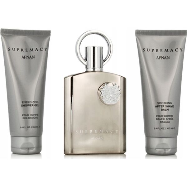 Afnan Zestaw Perfum dla Mężczyzn Afnan Supremacy Silver EDP 3 Części
