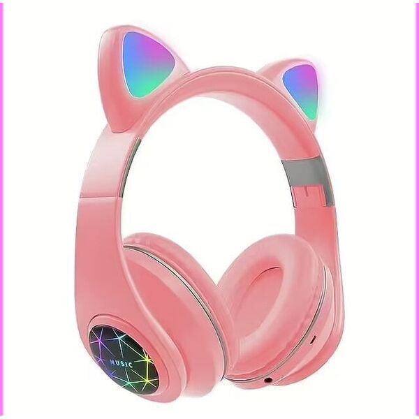 RoGer Cat M2 Bluetooth Ακουστικά με Cat Ears LED