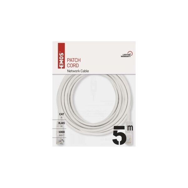 Kabel Krosowy Patchcord Utp Rj45 5M S9125 Emos Emos