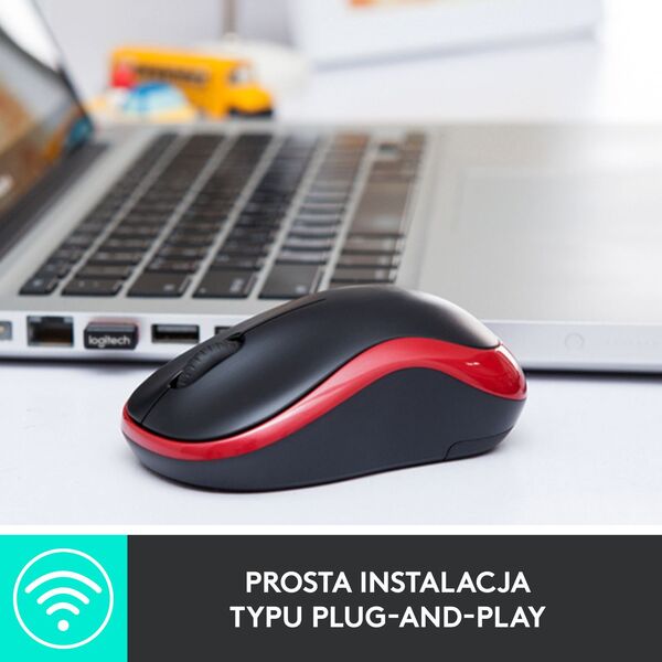 Mysz Logitech M185 Szara (910-002238)