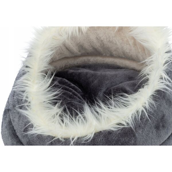 Trixie Minou bed, round, ø 60 × 28 cm, grey/light grey