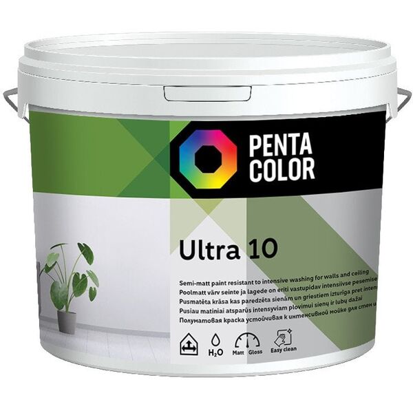 Pentacolor EMUL PAINT PENTACOLOR ULTRA 10 WHITE 10L