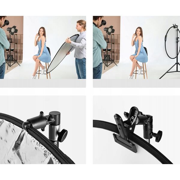 Uchwyt Klips Do Blendy Fotograficznej Parasolki 5/8" 3/8" 1/4" K&f Concept / Kf18.0014