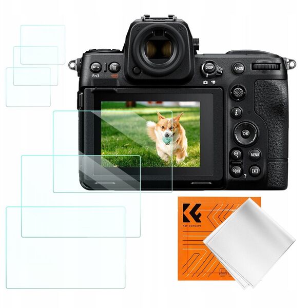 6x Zestaw Osłona Szkło 9h Na Ekran Nikon Z9 Z8 / K&f Concept / Sku.2201
