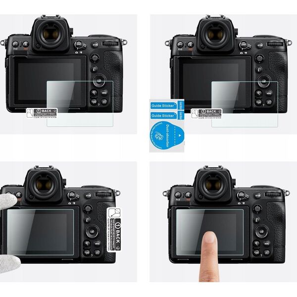 6x Zestaw Osłona Szkło 9h Na Ekran Nikon Z9 Z8 / K&f Concept / Sku.2201