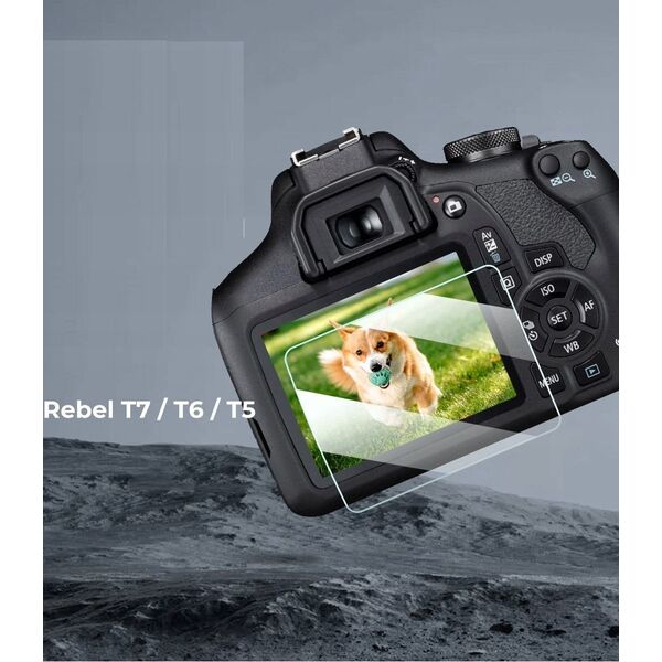 Zestaw Osłon 3x Osłona Szkło Na Ekran 3x Osłona Iso Do Canon Rebel T7 T6 T5 / K&f Concept / Sku.2192
