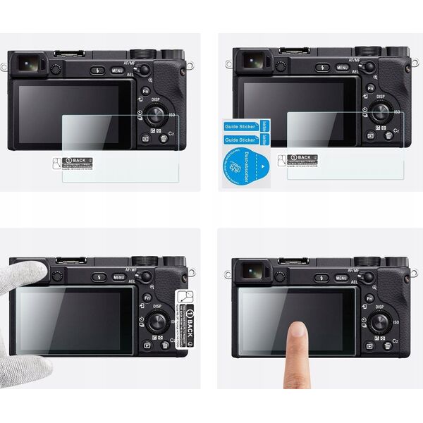 3x Zestaw Osłona Szkło 9h Na Ekran Sony Nex 7, Nex 6, 6l, 5, Nex 3n, A6600 / K&f Concept / Sku.2199