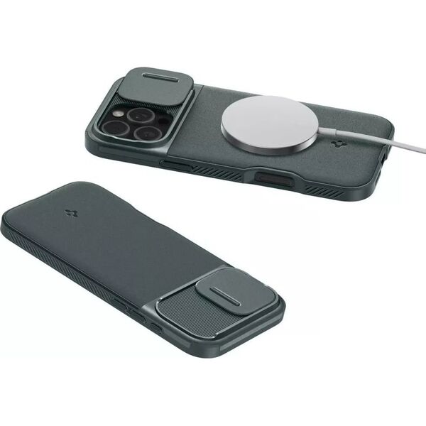 Spigen SPIGEN OPTIK ARMOR MAG MAGSAFE IPHONE 16 PRO ABYSS GREEN