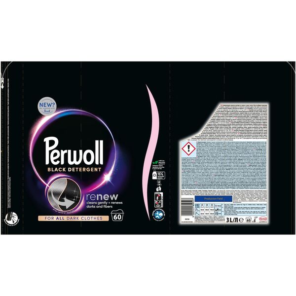 Perwoll Renew Black Płyn do prania ciemnych tkanin, 3 l
