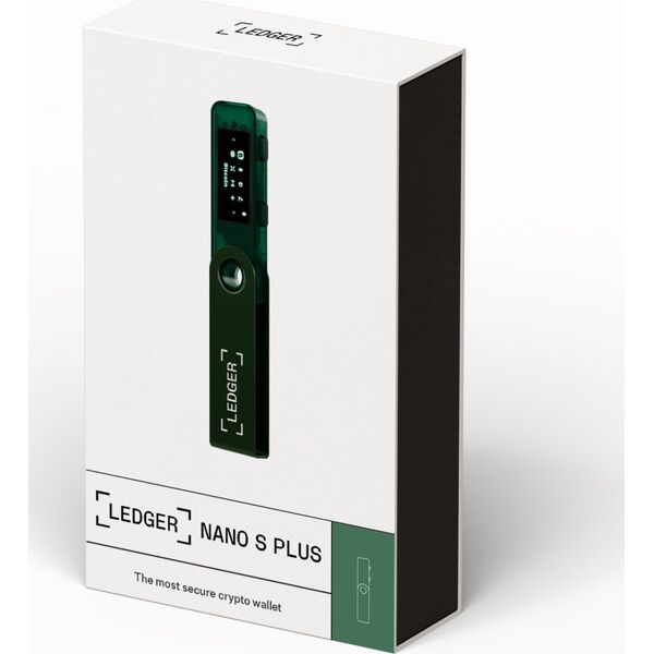 Ledger Nano S Plus Emerald Green - Πορτοφόλι κρυπτονομισμάτων