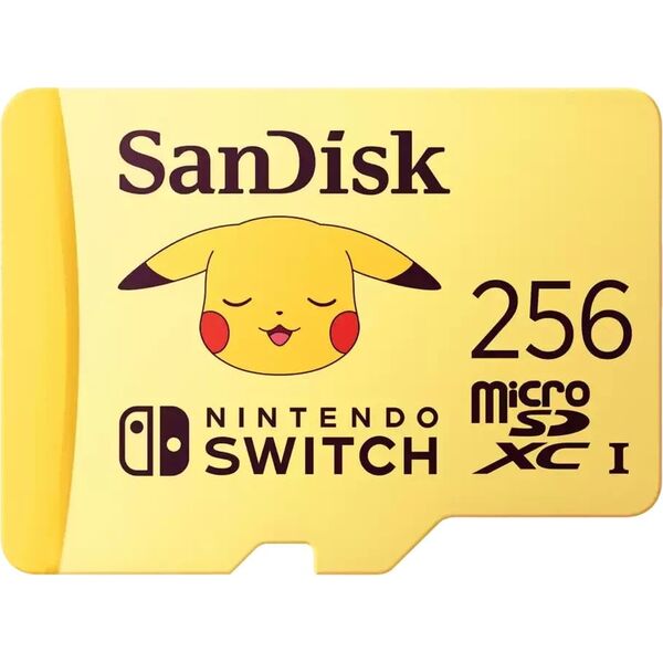 SanDisk Pokemon Pikachu microSDXC Memory Card, 256 GB