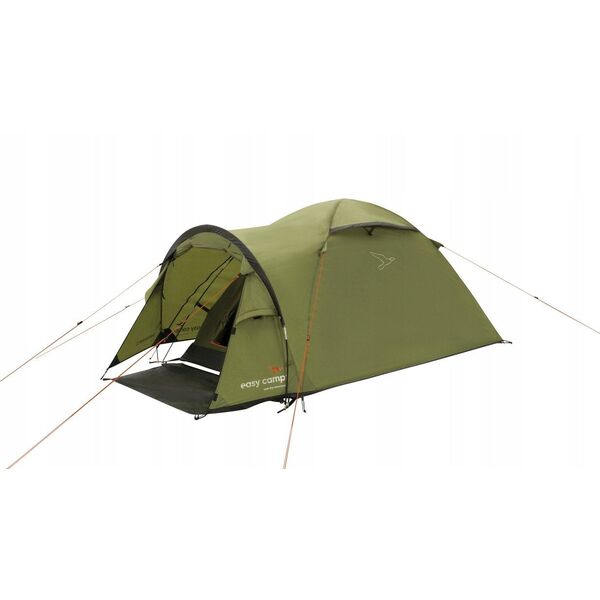 Easy Camp Setesdal 2 dome tent (olive green, with tunnel porch, model 2025)