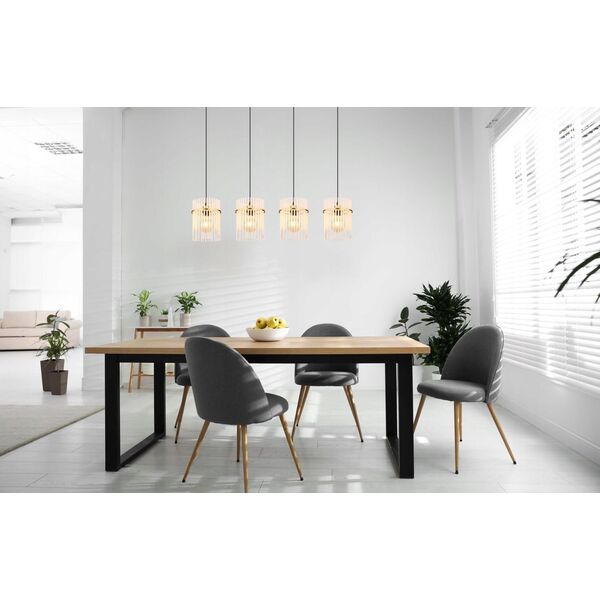 Pendant lamp GLOBO GORLEY, 4xE27, 60W, 230V, metal, gold color, 20x110x140cm