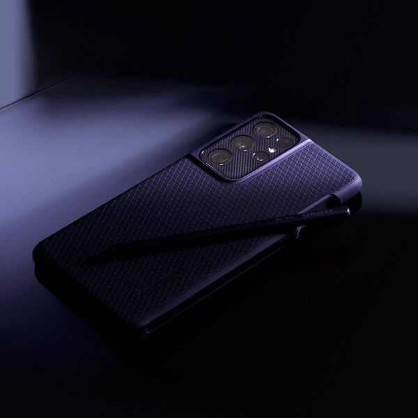 Spigen Θήκη Spigen Liquid Air Pen Samsung Galaxy S21 Ultra Μαύρο Ματ