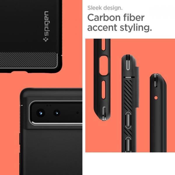 Spigen Θήκη Spigen Rugged Armor Google Pixel 6 Μαύρο Ματ