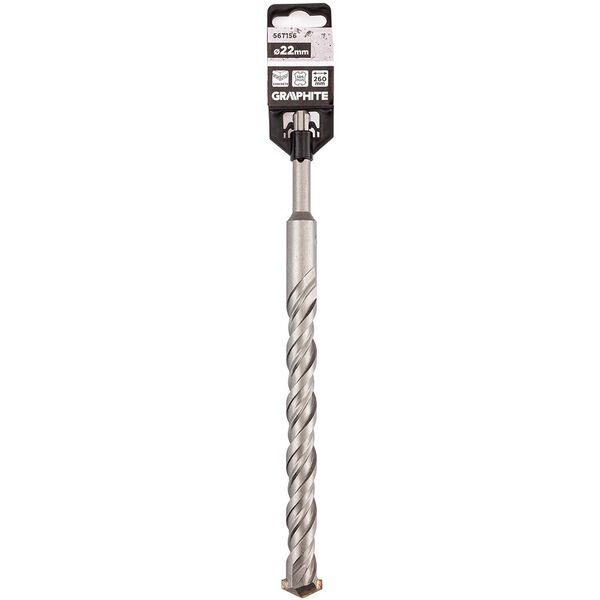 Wiertło do betonu SDS Plus z podwójną spiralą 22 x 260 mm