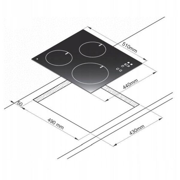 Hob Freggia HCI43W/1