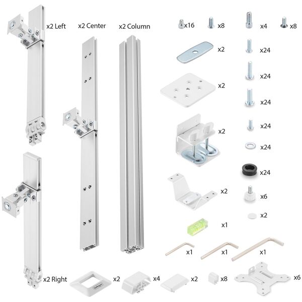 StarTech 6-MONITOR-ARM-A uchwyt / stojak do monitorów 81,3 cm (32") Biurko Biały