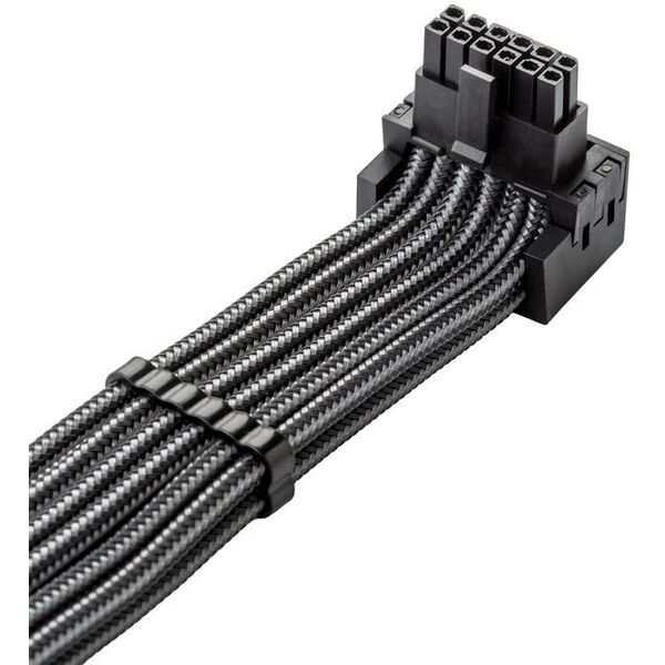 CableMod C-Series Pro Anschlusskabel - Variante B, 90, 16-Pin zu 4x 8-Pin PCIe, carbon