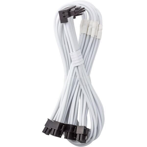 CableMod C-Series Pro Anschlusskabel - Variante B, 90, 16-Pin zu 4x 8-Pin PCIe, wei