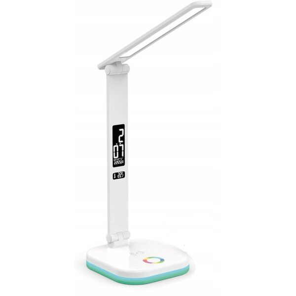 PLATINET LED DESK LAMP LAMPKA BIURKOWA RGB WIRELESS CHARGING WHITE [46218]