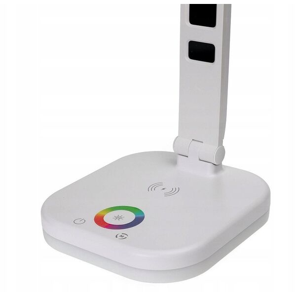 PLATINET LED DESK LAMP LAMPKA BIURKOWA RGB WIRELESS CHARGING WHITE [46218]
